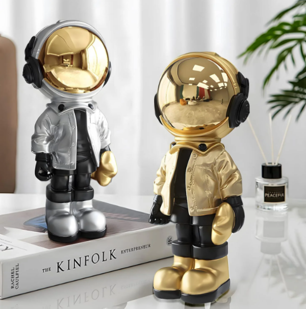 Style Home Decor Statue Cartoon Astronaut Figurine Sculpture Living Room Decor - Image 5