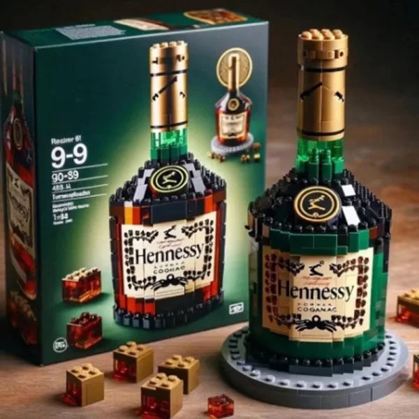 Whiskey Bottle Building Blocks Sets, Building Block Toys Whiskey Bottle